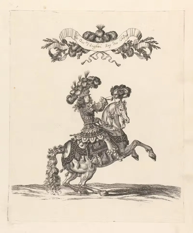 Герцог Ангьена, король Индий by Франсуа Шово, 1670 — digital art print download