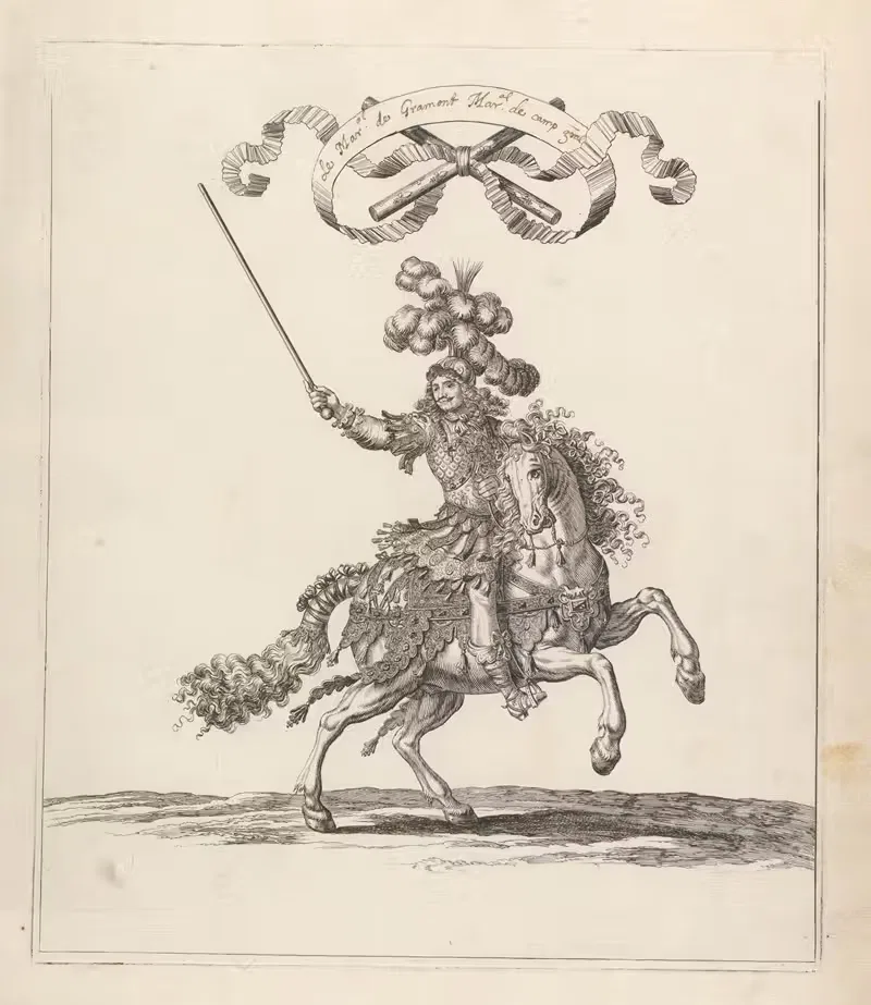 Мшал де Грамот, Мшал де камп by Франсуа Шово, 1670 — digital art print download