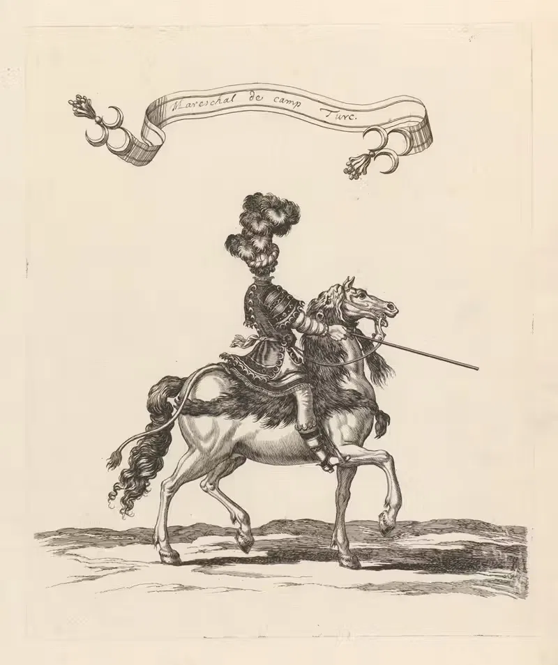 Mareschal de camp Turc by François Chauveau, 1670 — digital art print download