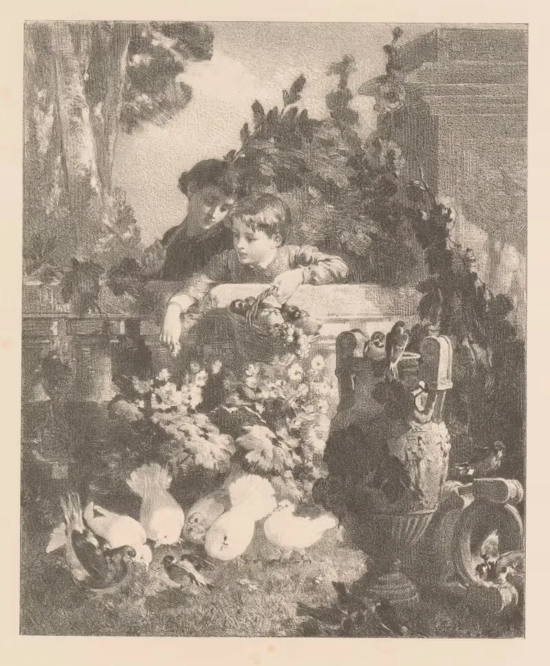 В парке by Жорж Беланже, 1866 — digital art print download