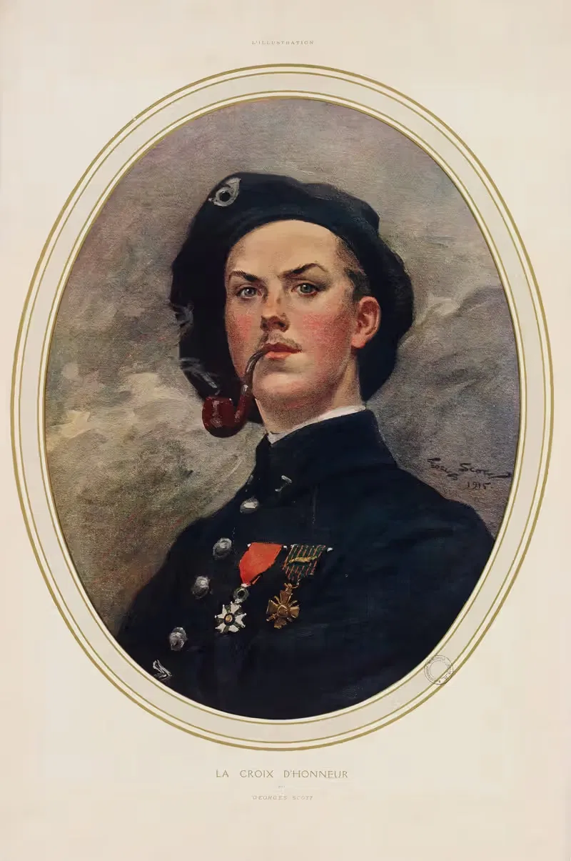 La croix d'honneur by Georges Bertin Scott, 1915 — digital art print download