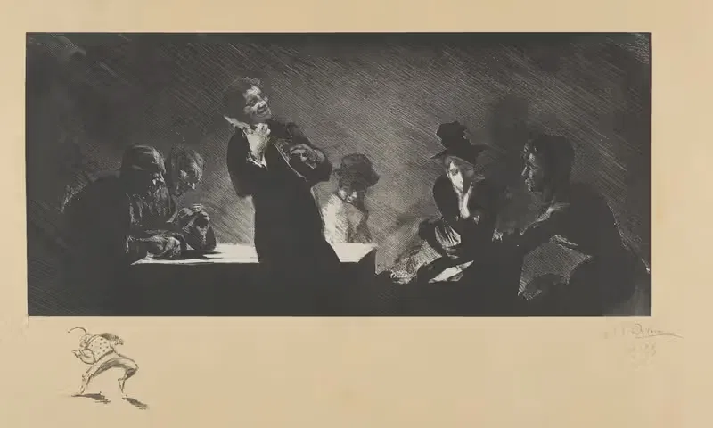The Mandolin Player (Mandoliniste) by Henri-Patrice Dillon, 1893 — digital art print download