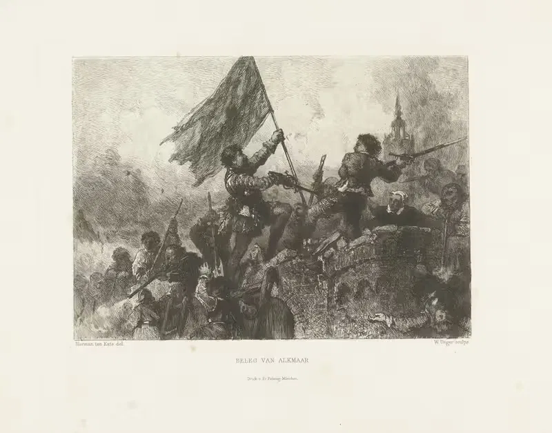 Осада Алкмара by Герман Фредерик Карел Тен Кейт, 1871-1873 — digital art print download