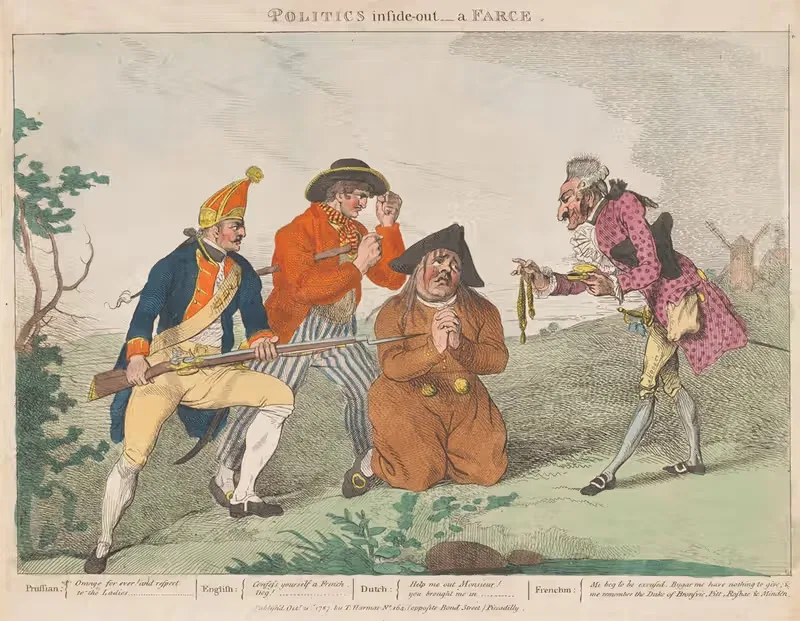 Политика наизнанку – фарс by Иоганн Генрих Рамберг, 1787 — digital art print download