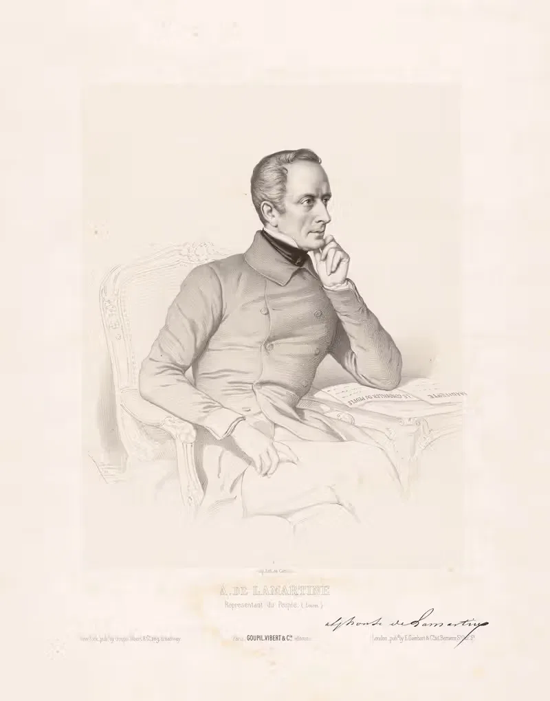 A. de Lamartine, Représentant du Peuple by Marie-Alexandre Alophe, 1848 — digital art print download