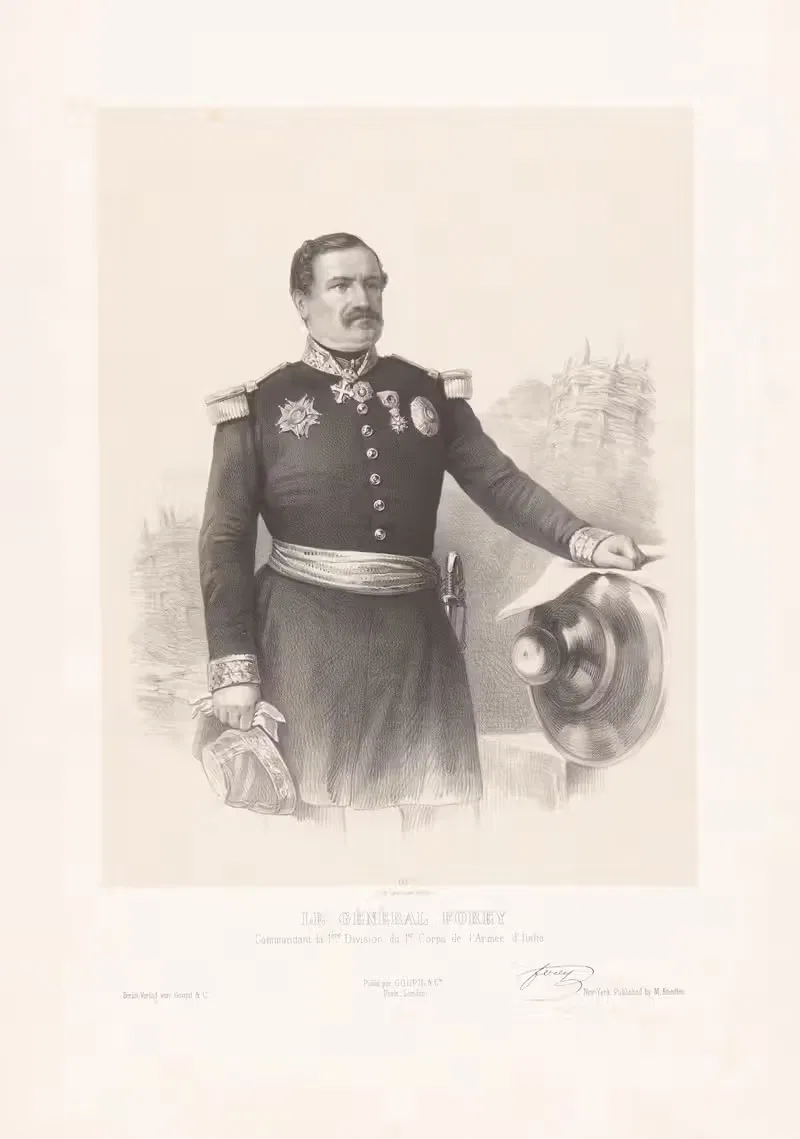 Le Général Forey, Commandant la 1.ère Division du 1.er Corps de l'Armée d'Italie — Marie-Alexandre Alophe