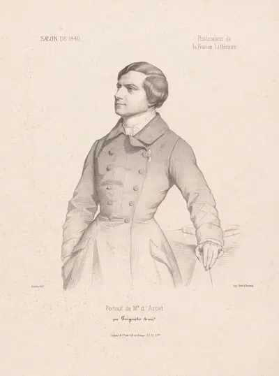 Portrait de Mr. d'Arcet by Marie-Alexandre Alophe, 1840 — digital art print download