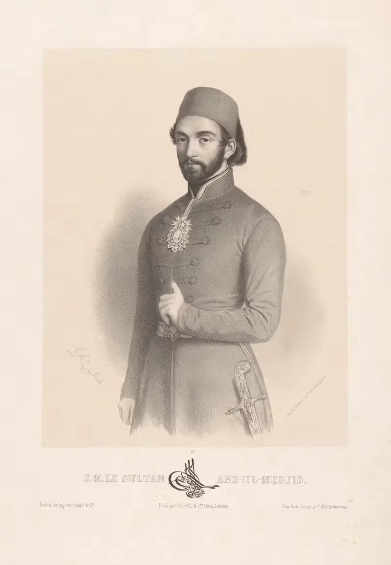 С.М. султан Абд-Ул-Меджид by Мари-Александр Алоф, 1848 — digital art print download