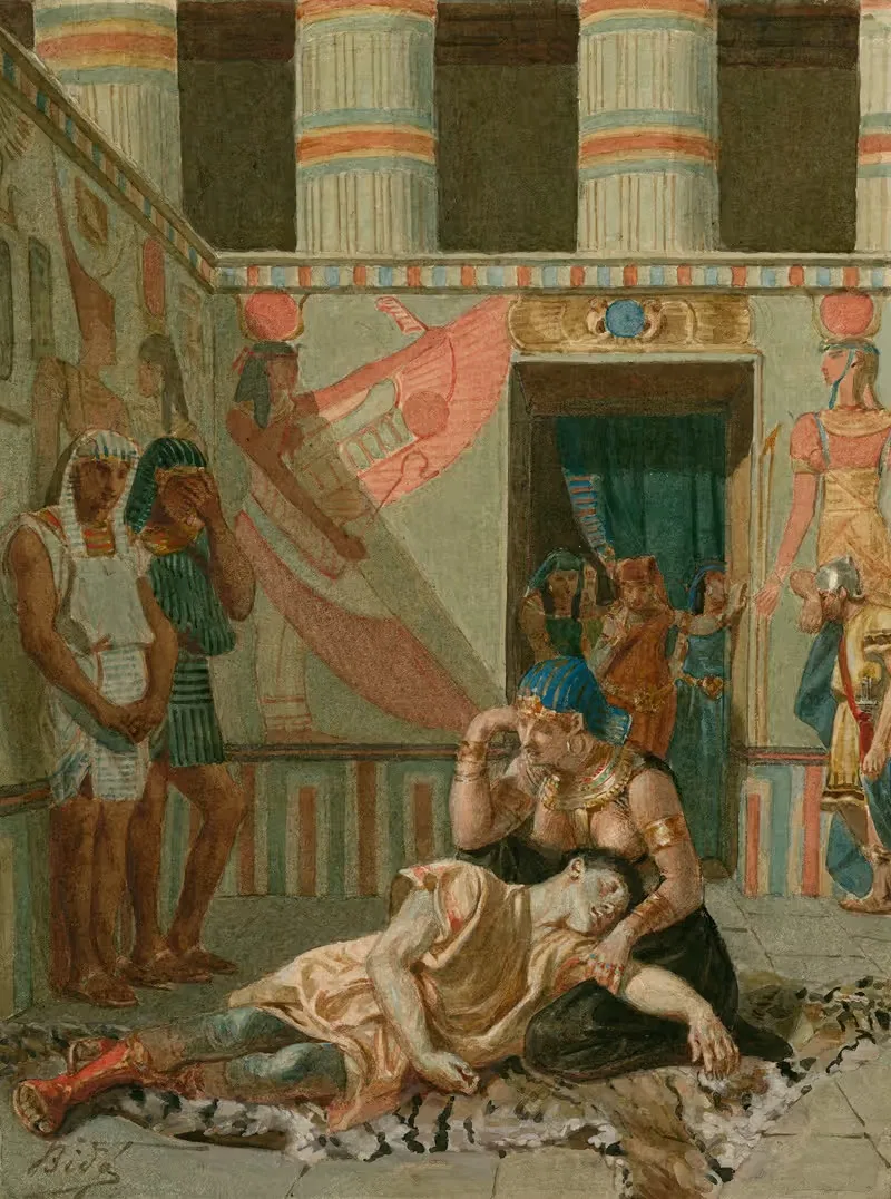 Антоний и Клеопатра, акт 4, сцена 15 by Александр Бида, 1893 — digital art print download