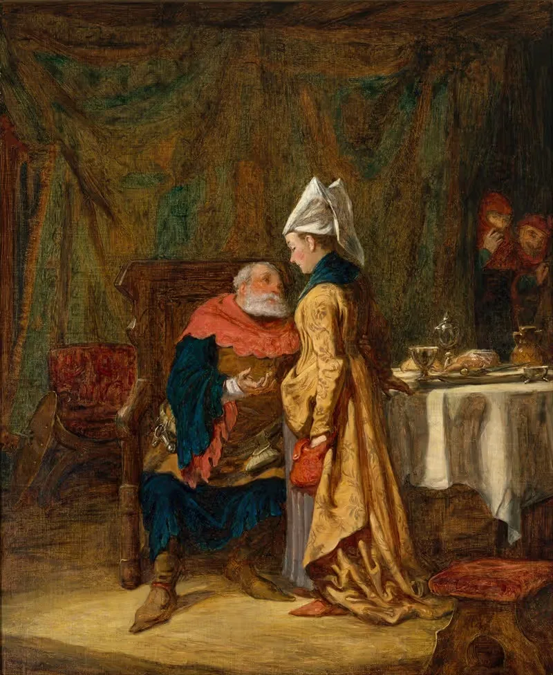 Sir John Falstaff and Mistress Quickly — Alfred Dever