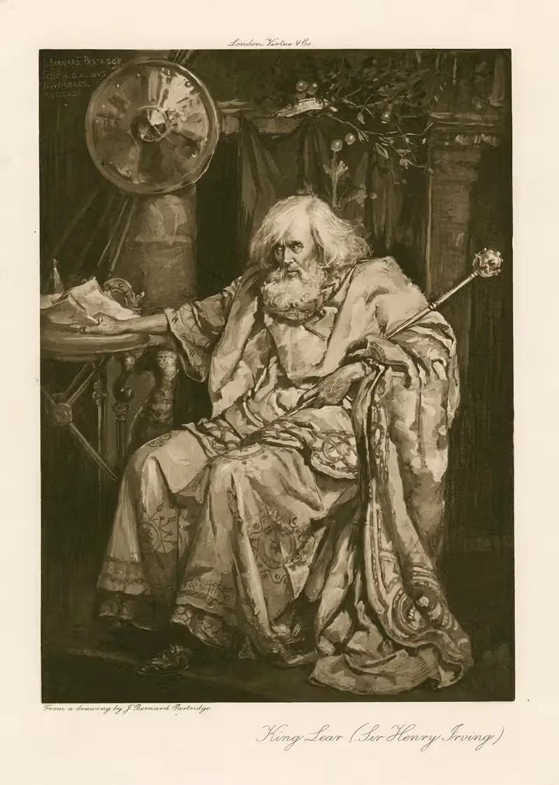 King Lear by Bernard Partridge — digital art print download