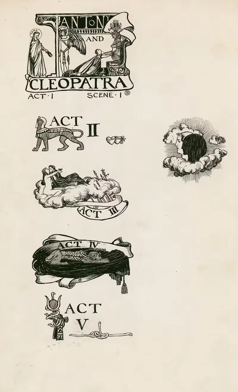 Антоний и Клеопатра; Заголовки by Бьям Шоу, 1900 — digital art print download
