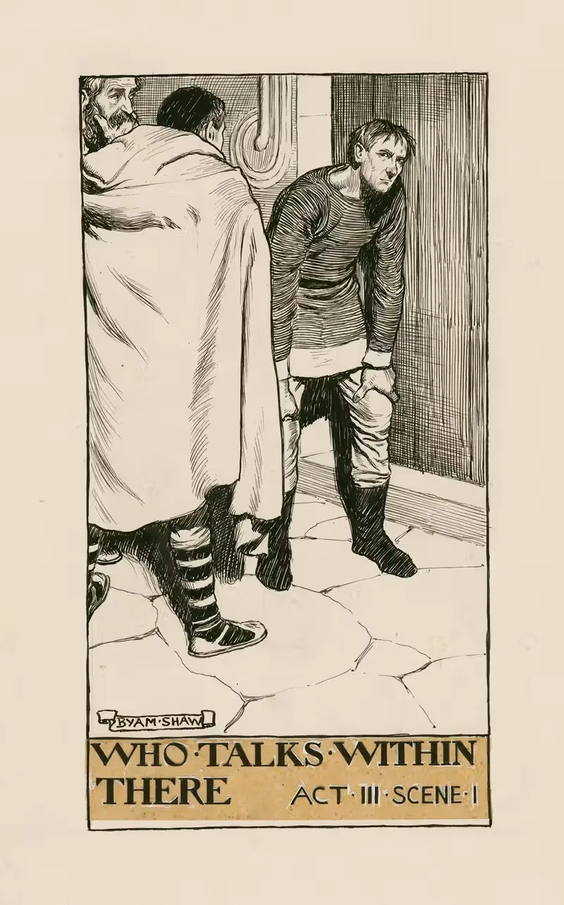 Комедия ошибок; Кто говорит внутри там Акт III Сцена I by Бьям Шоу, 1900 — digital art print download