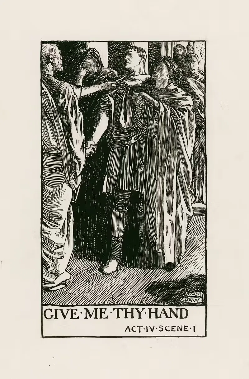 Коріолан; Подай мне руку, акт IV, сцена I by Бьям Шоу, 1900 — digital art print download