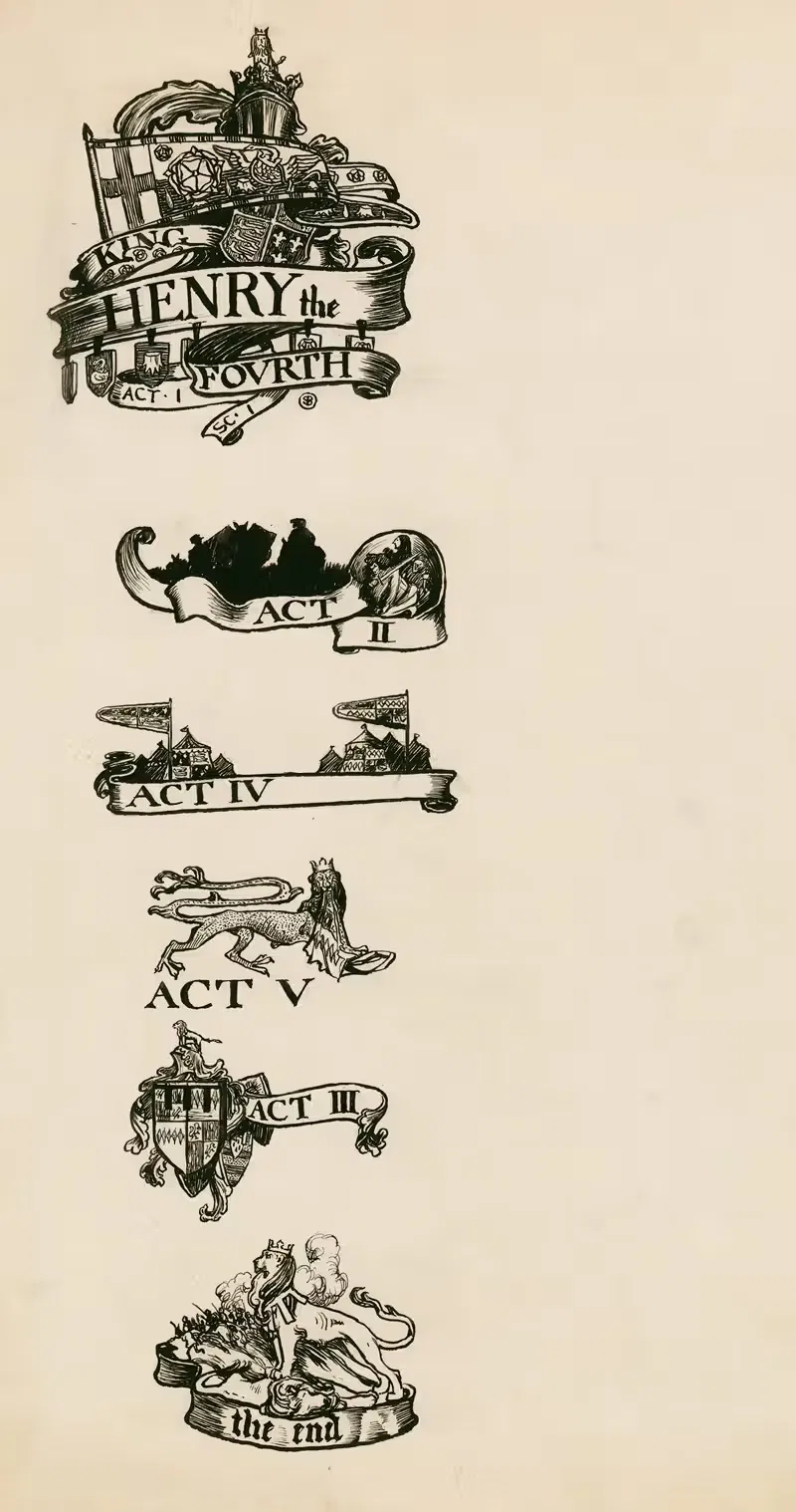 Генрих IV, часть 1; Заголовки by Бьям Шоу, 1900 — digital art print download