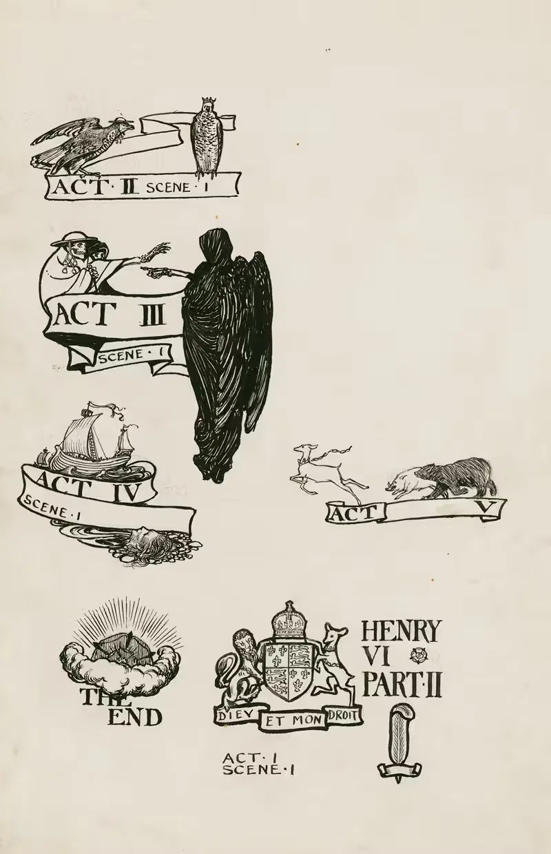 Король Генрих VI, часть 2; Заголовки by Бьям Шоу, 1900 — digital art print download