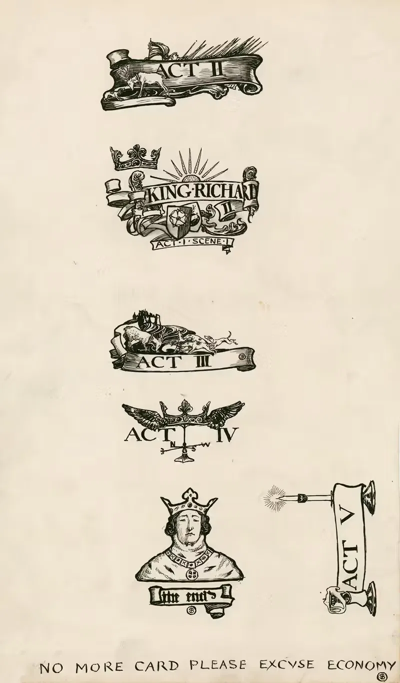 Король Ричард II; Заголовки by Бьям Шоу, 1900 — digital art print download