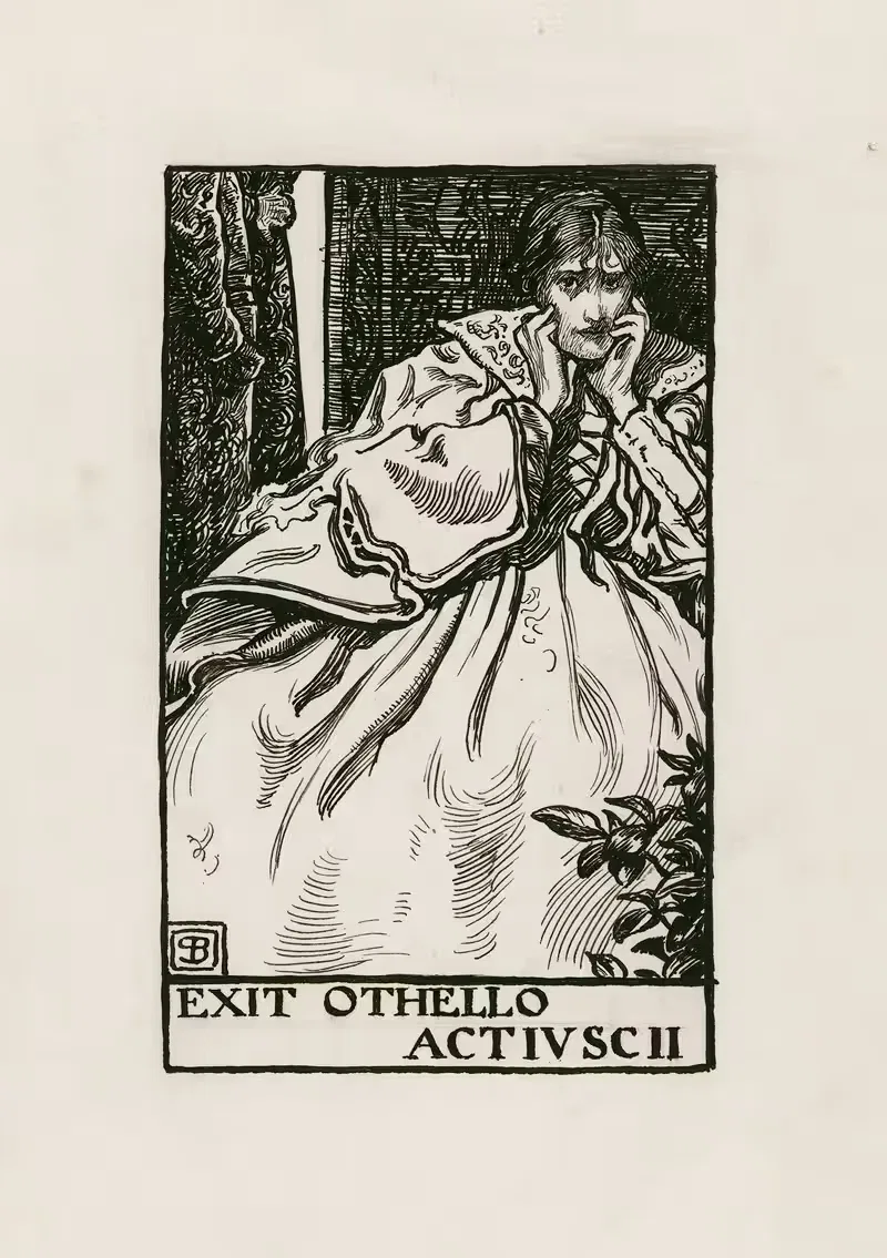Отелло; Уход Отелло Акт IV Сцена II by Бьям Шоу, 1900 — digital art print download