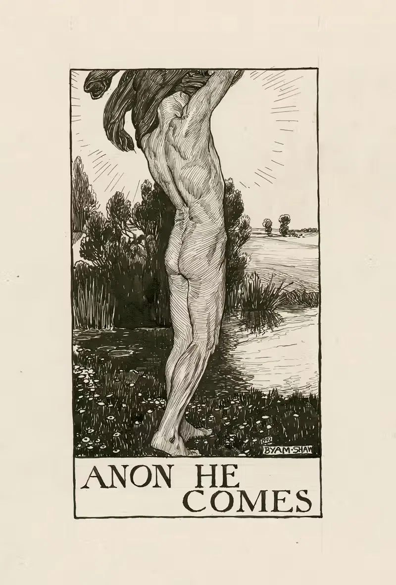Poems; Anon he comes by Byam Shaw, 1900 — digital art print download