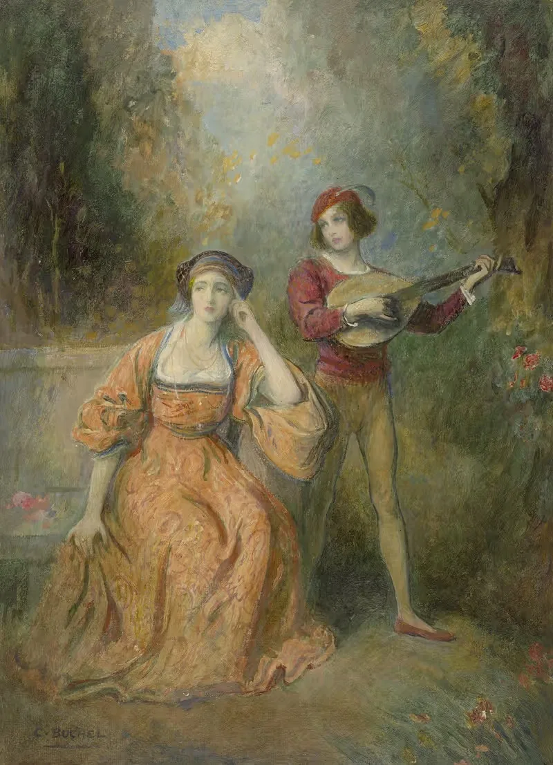 Мера за меру, IV, I by Шарль Бюхель, 1901-1920 — digital art print download