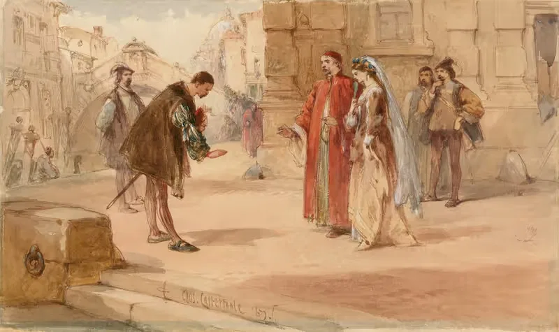 Merchant of Venice, V, 1 — Charles Cattermole