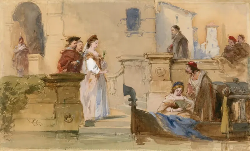 Merchant of Venice, V, 1 — Charles Cattermole