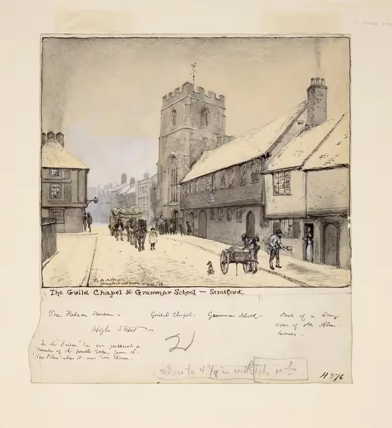 The Guild Chapel and Grammar School, Stratford — Edwin Austin Abbey