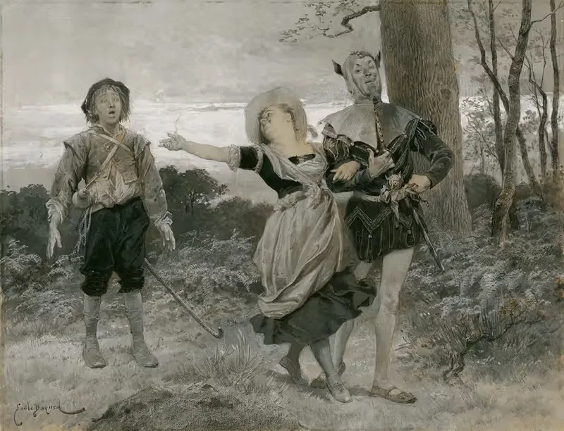 As you like it, act 5, scene 1 'Do, good William' — Émile-Antoine Bayard