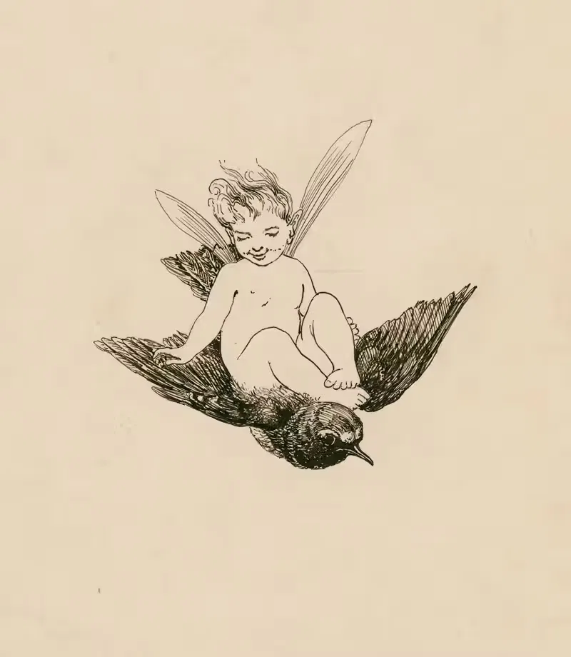 Иллюстрация к "Сну в летнюю ночь by Фанни Рейлтон, 1901 — digital art print download