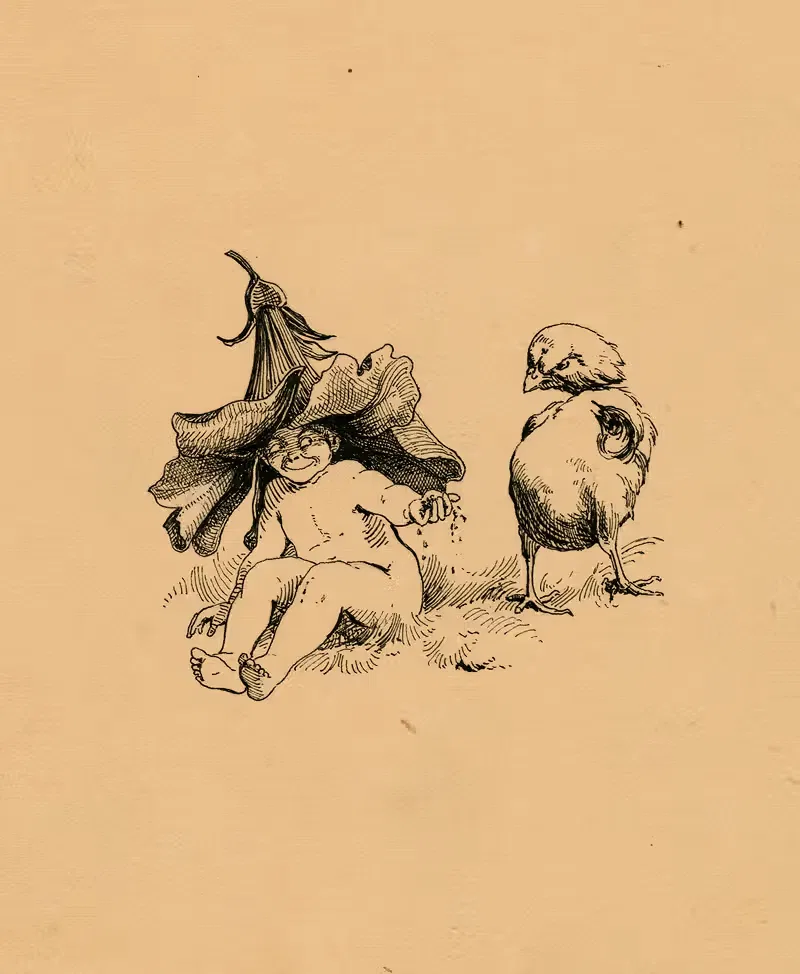 Иллюстрация из "Сна летней ночи by Фанни Рейлтон, 1901 — digital art print download