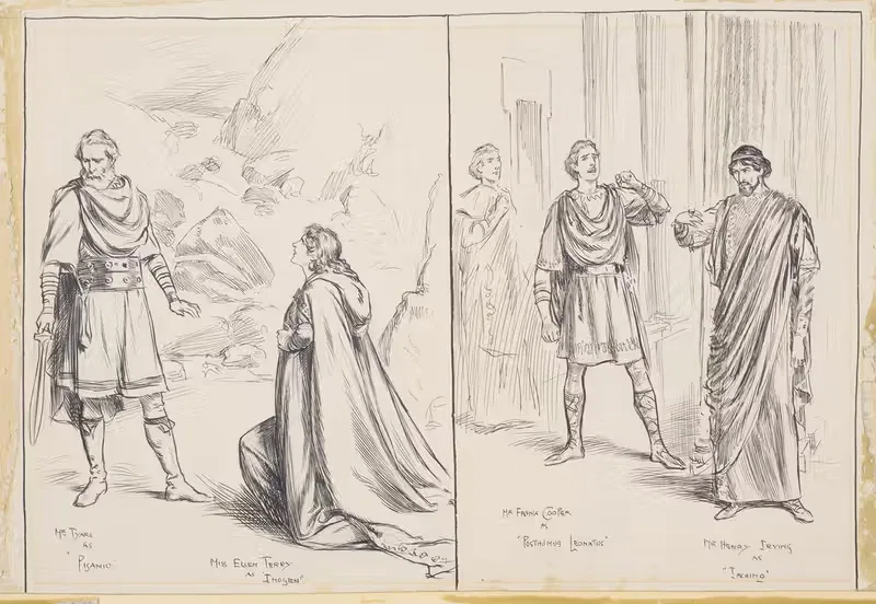 Сцены из 'Цимбелина' в Лицее by Фредерик Пеграм, 1896 — digital art print download