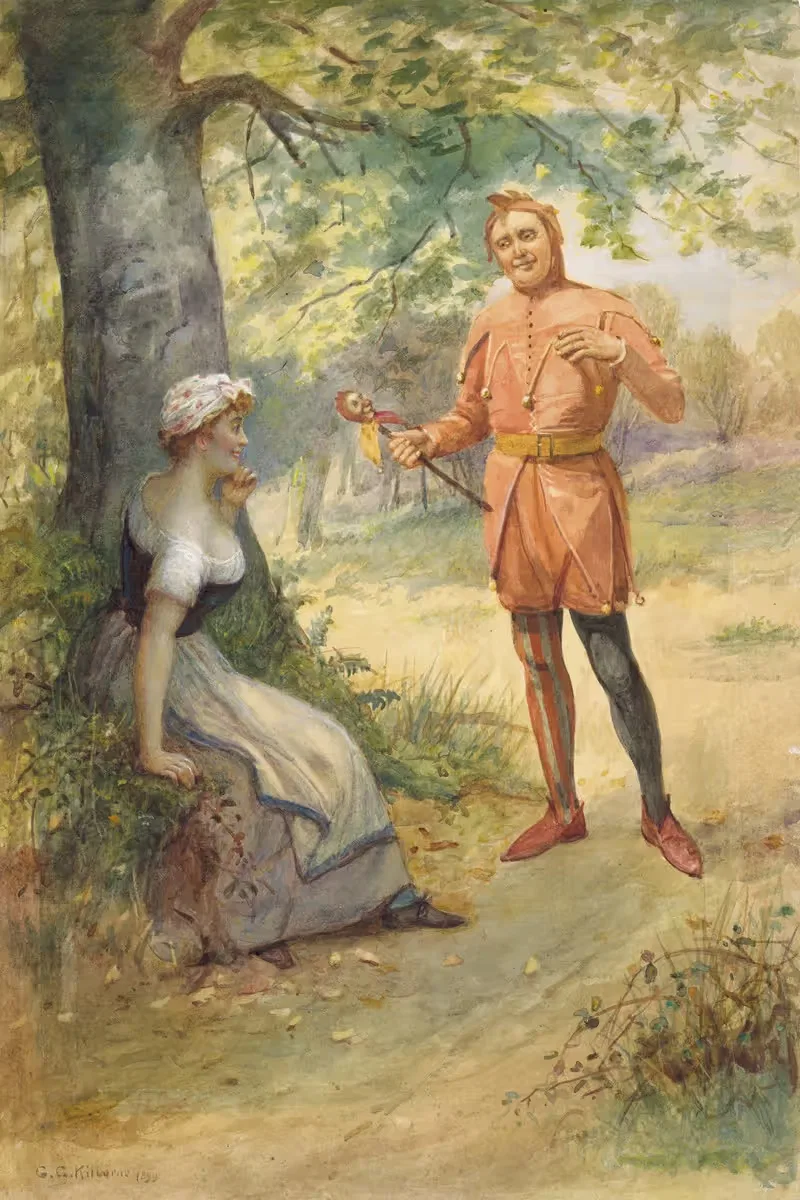 Как вам нравится, Тачстоун и Одри by Джордж Гудвин Килберн, 1899 — digital art print download