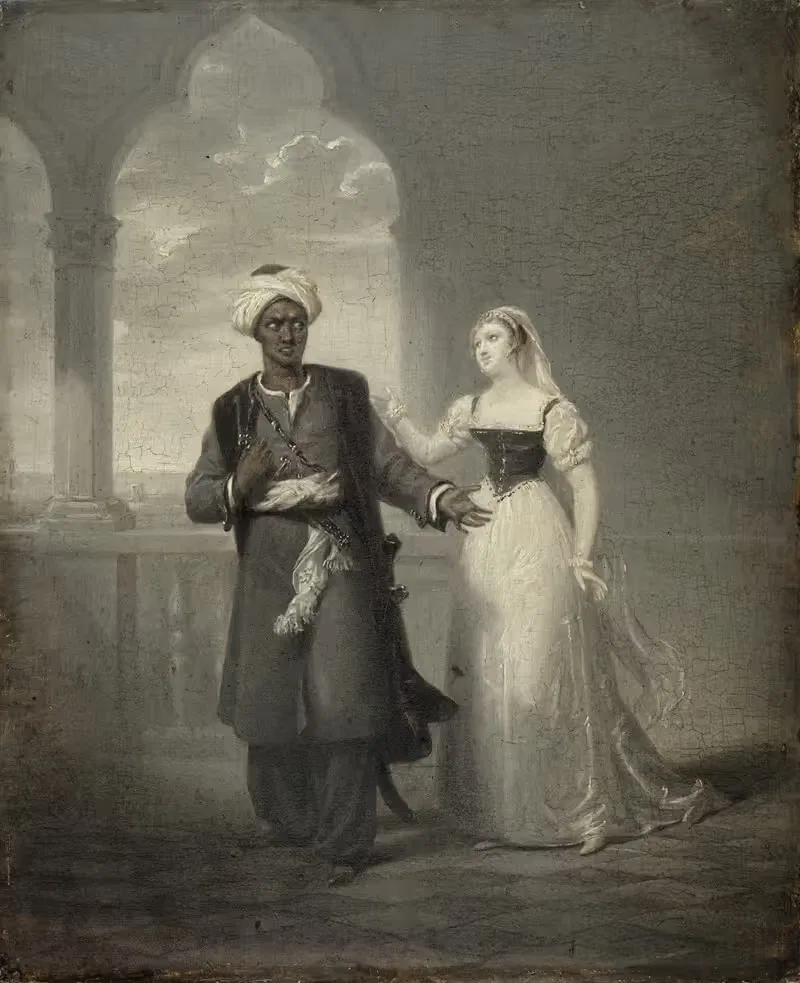 Отелло и Дездемона by Анри Жан-Баптист Виктуар Фрадель, 1827 — digital art print download