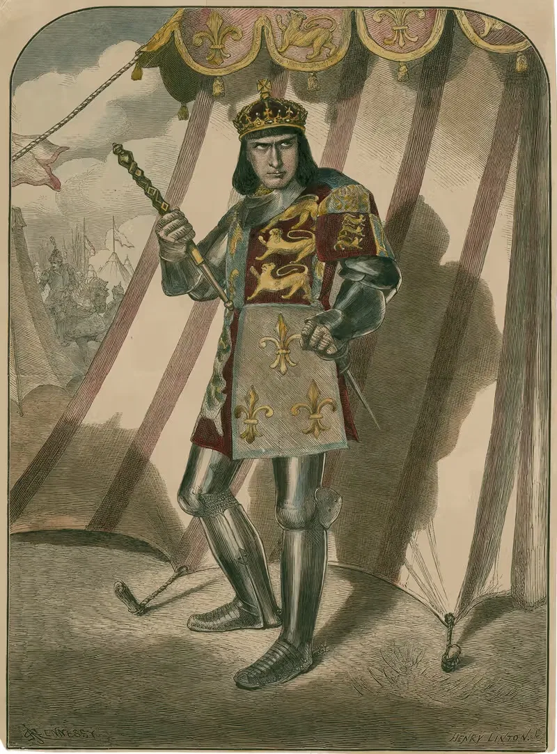 Edwin Booth as Richard III in Shakespeare's play — Henry Duff Linton