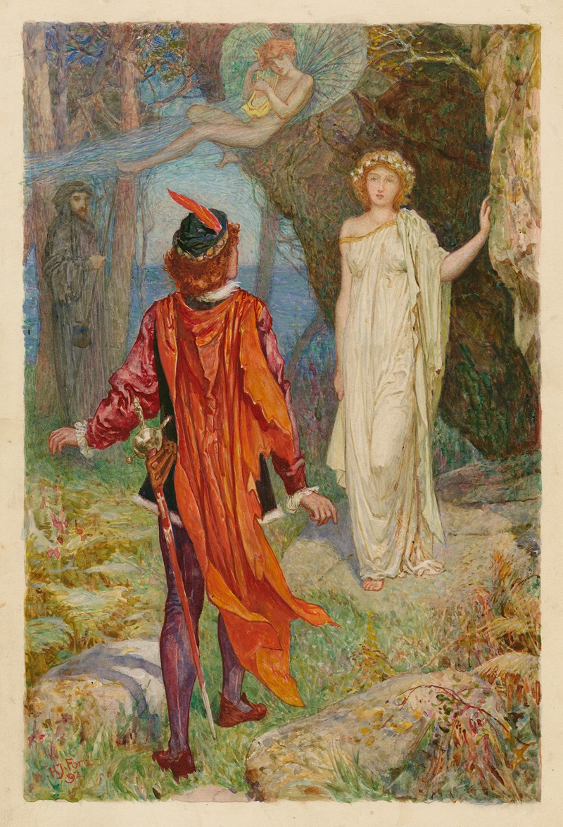 The tempest, I, 2 by Henry Justice Ford, 1892 — digital art print download