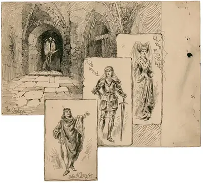 Король Ричард III, ораторское искусство и три небольших вставки королевы Елизаветы (Мэри Рорк), Ричмонд и герцог Глостер by…
