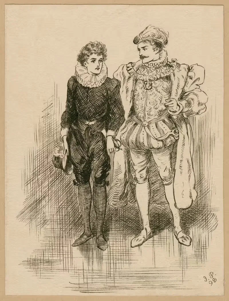Виола и герцог, Двенадцатая ночь by Дж. Е. Поузи, 1898 — digital art print download