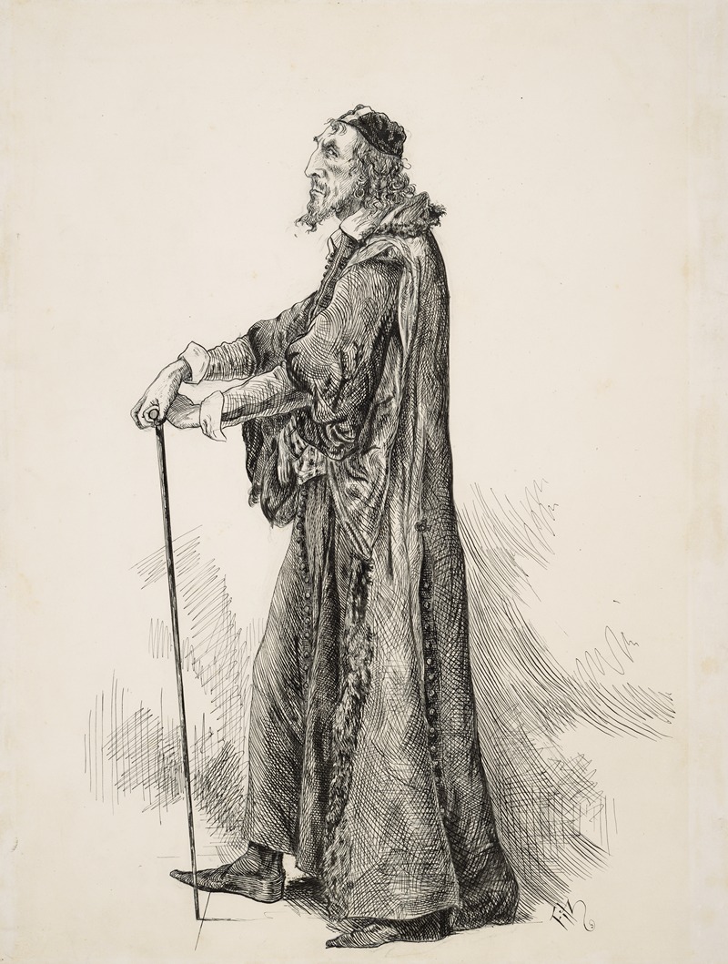 Mr. Henry Irving as Shylock by J. Fitzgerald — digital art print download