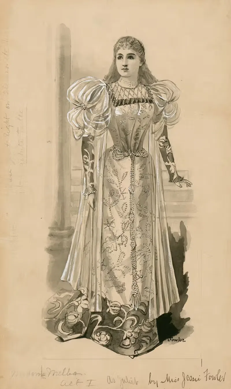 Madame Melba as Juliet, act I — Jessie Fowler