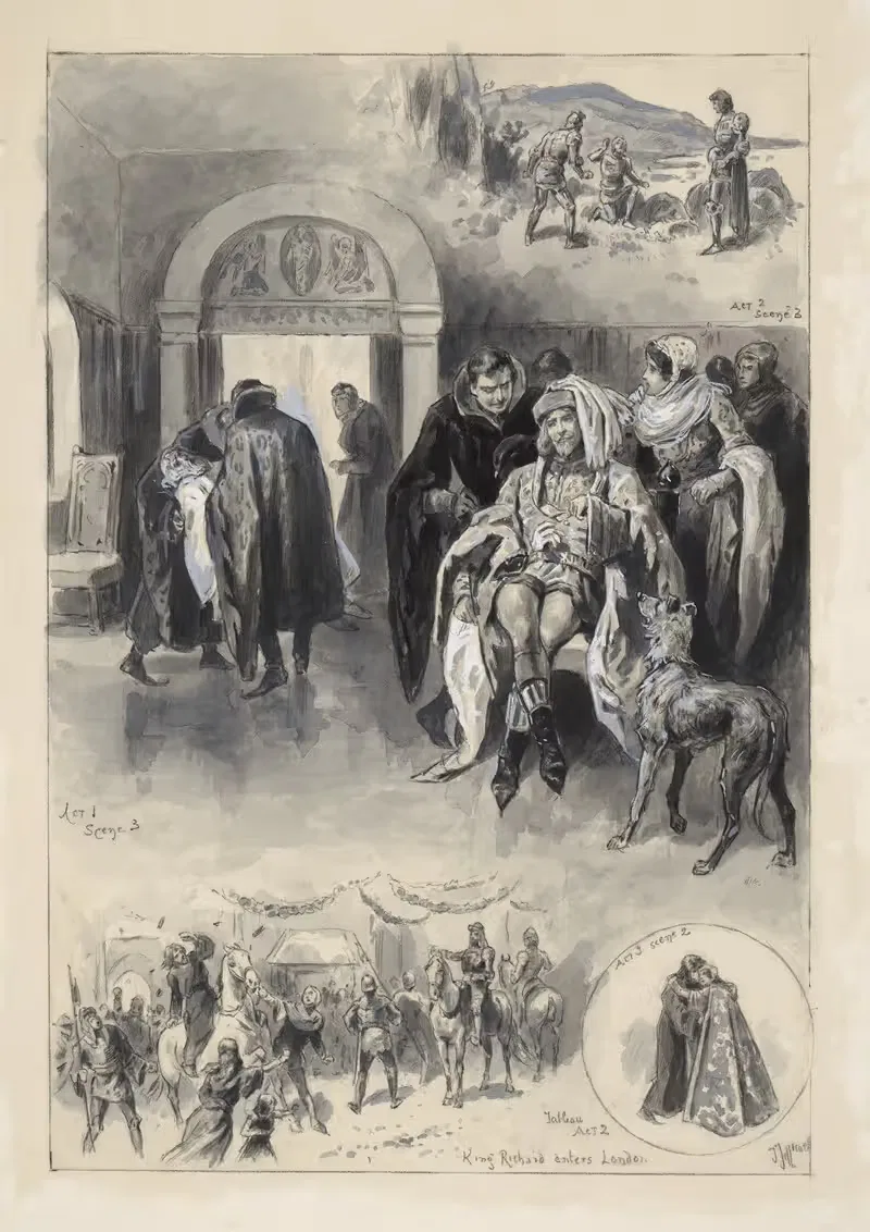 Сцены из короля Ричарда III by Джон Джелликоу, 1880-1900 — digital art print download