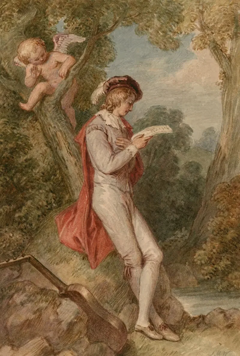 A scene from Love's labour's lost – act IV, sc. 3 — John Massey Wright