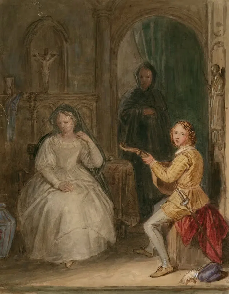 Scene from Measure for measure – act 4, scene 1 2 — John Massey Wright