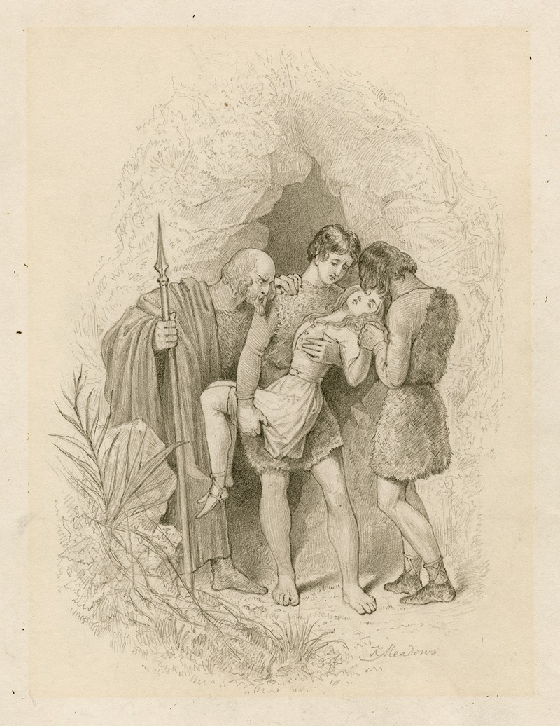 Макбет; Симбелин; Король Лир 3 by Джозеф Кенни Медоус, 1843 — digital art print download