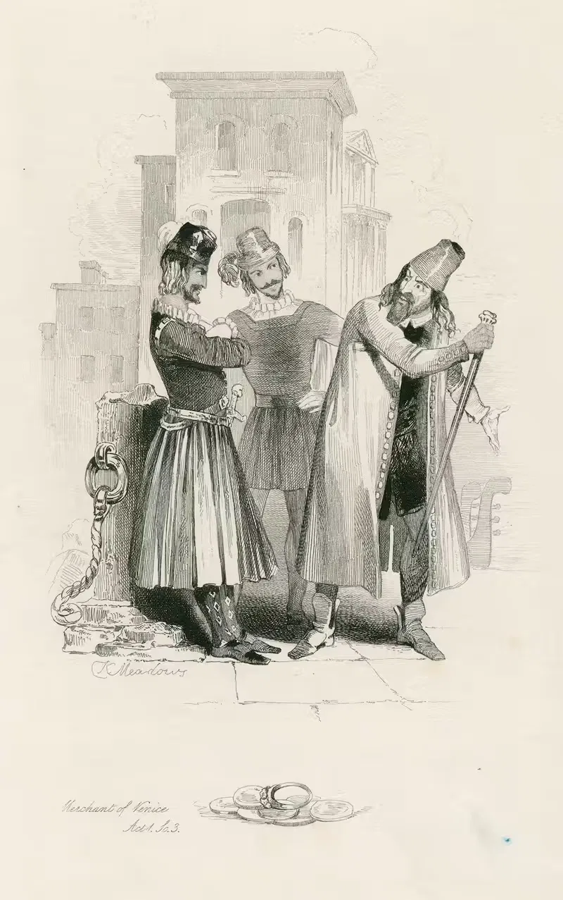 Merchant of Venice, act I, sc. 3 — Joseph Kenny Meadows