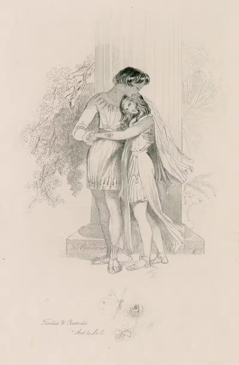 Troilus & Cressida, act 4, sc. 2, Cressida; Prythee, tarry.—– You men will never tarry — Joseph Kenny Meadows