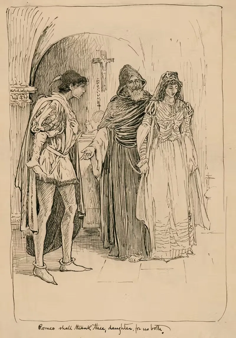 Romeo shall thank thee, daughter, for us both — Louis Rhead