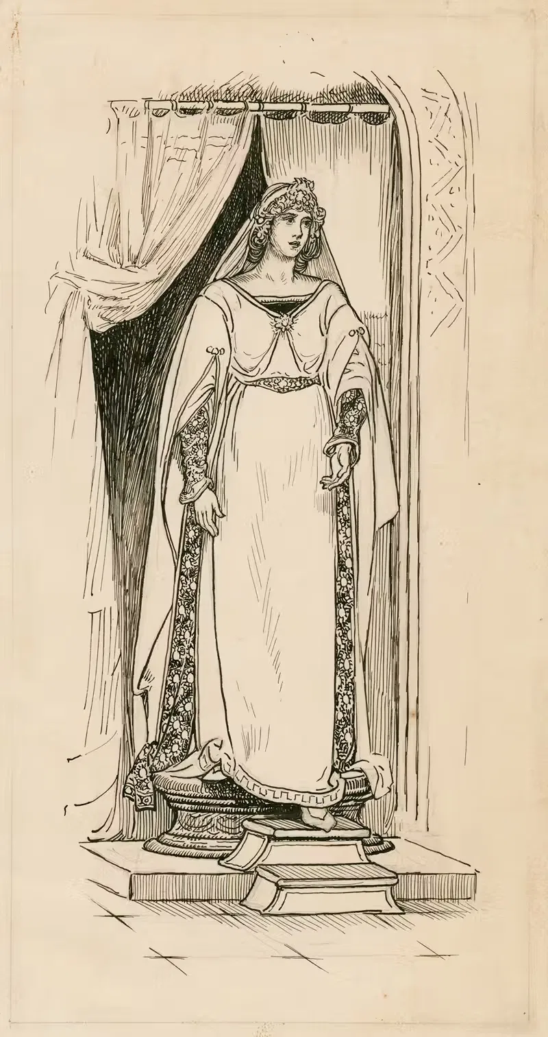 Winter's tale, the statue came down from the pedestal — Louis Rhead