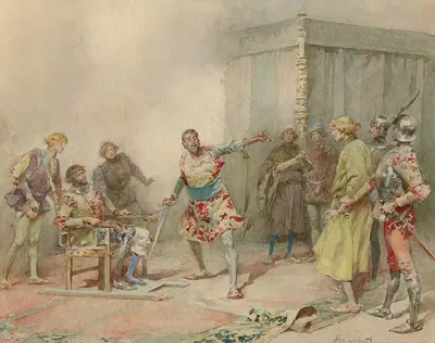 Othello, act 5, scene 2, 'Where is that viper; Bring the villain forth' by Ludovico Marchetti — digital art print download