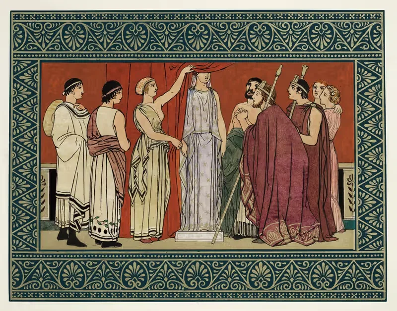 Drawing the curtain by Owen Jones — digital art print download