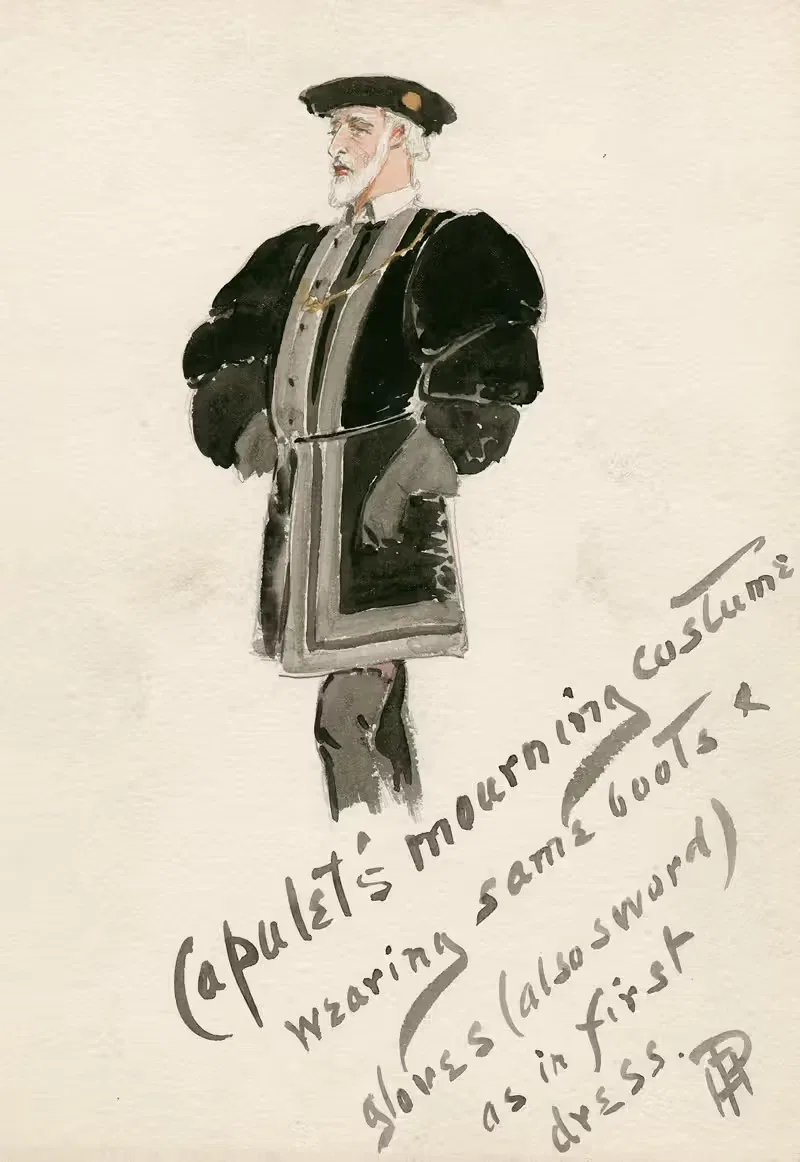 Romeo and Juliet; Capulet's mourning costume — Percy Anderson